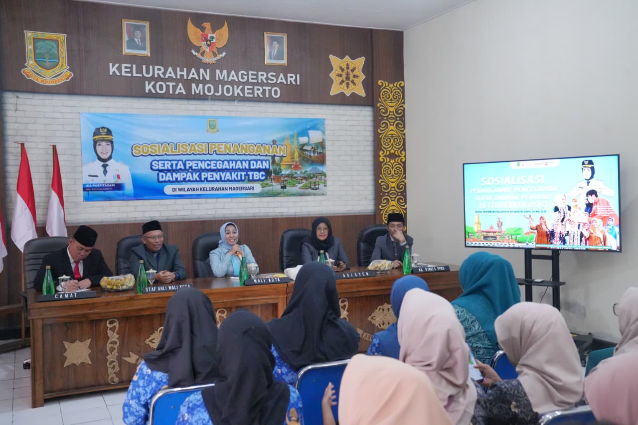Sosialisasi Pencegahan dan Penanganan TB, Wali Kota Mojokerto Minta Kader Tingkatkan Kewaspadaan Penyebaran TB di Permukiman Padat